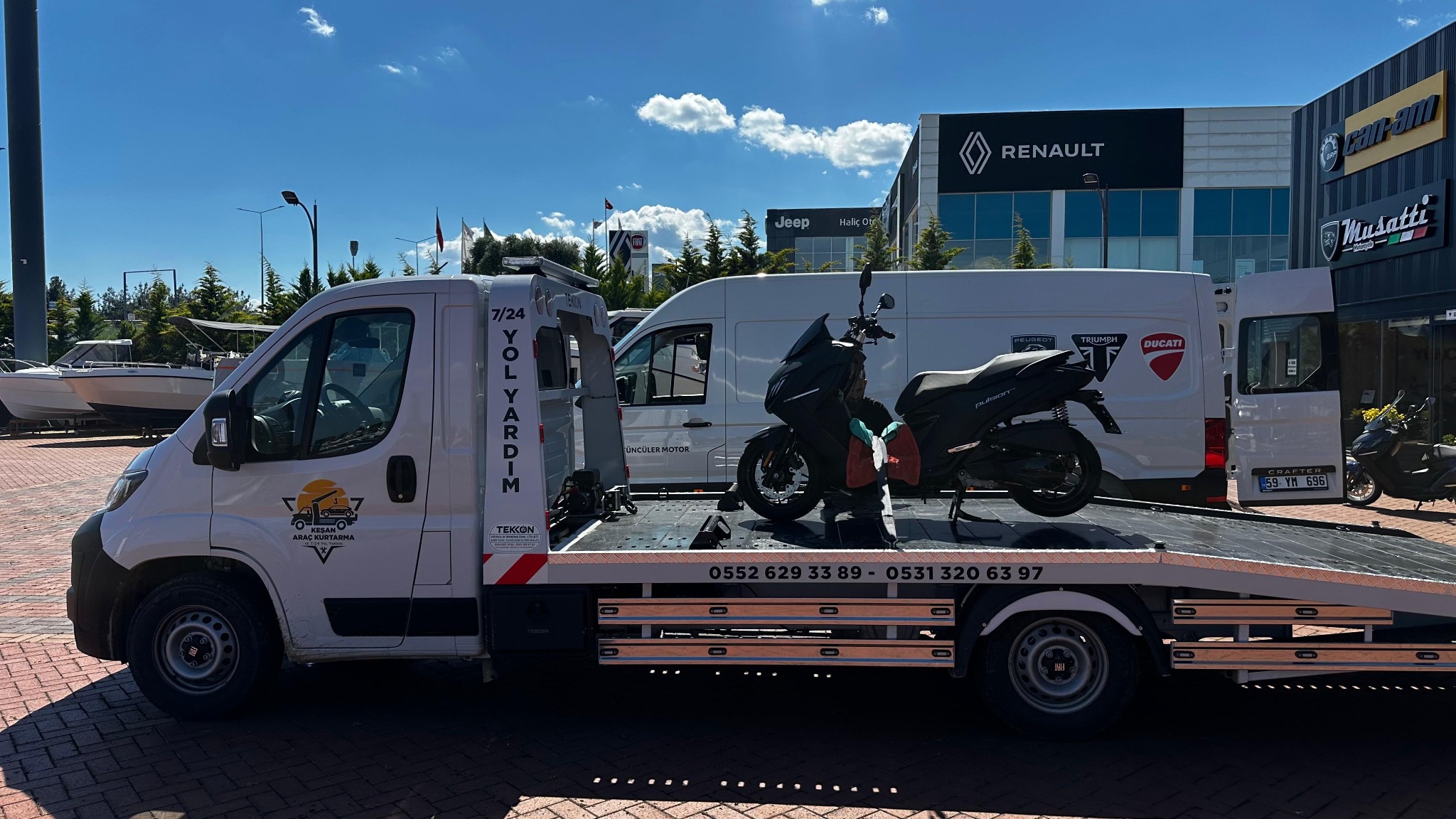 Motosiklet taşıma hizmeti